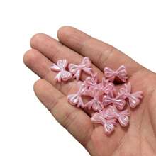 Yiwu Qiyou Accessories Co., LTD 25pcs 19mm Pink And White,Valentine's Day Colors,Bow Style Beads For Jewelry Making DIY Couple Bracelet Necklace Handicrafts Small Business Supplies - 19*15mm Pearl Bow - View 6