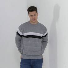 Bulisa Men's Sweatshirt Premium Standard Spend The Winter With More Style And Elegance. - 灰色 - 查看 1