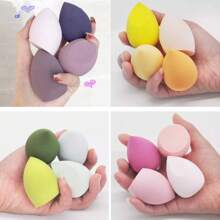 Set de 12 piezas de esponjas de maquillaje, colores y formas aleatorias, esponja de belleza para mezclar base líquida, maquillaje en crema y en polvo, esponja cosmética multicolor, aplicador de silicona sin látex de doble uso para todo tipo de piel. 1/3 Kits - Mixto - Ver 9