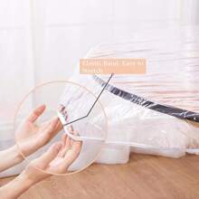 Clear Oval Fitted Vinyl Tablecloth - Heavy Duty Elasticized Table Cover Elastic Edged Plastic Tablecloth Protector- Great For Indoor And Outdoor Use