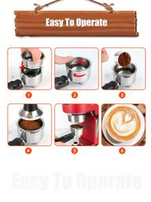 1个51毫米双层咖啡手柄滤篮，不锈钢材质，可拆卸加压网状咖啡过滤器，无底手柄咖啡配件 - (Item No.Y21071D) 1PCS 51mm 2-cup filter basket - 查看 9