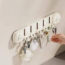 [1 个装] 轻奢吸盘挂钩 免钻 强承重 浴室卫生间门后收纳钩 墙上无痕粘钩 - 彩色 - 查看 2