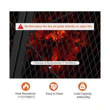 Outdoor Fire Pit Cooking Grill Grate, X-Marks Fire Pit Grill Cooking Grate, Outdoor Campfire BBQ Grill, Heavy Duty Steel Campfire BBQ Grill Grid, Portable Camping Cookware With Handle - Foldable-Diameter 36 inches - 查看 7