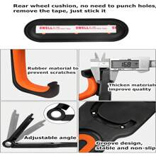 Stojak ścienny na rowery, oszczędzający miejsce pionowy stojak na rowery, odpowiedni do garażu lub użytku komercyjnego