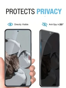 Bộ 3 miếng dán màn hình điện thoại di động Hua Wei Honor HD, cường lực chống nhìn trộm, dễ dán, độ phân giải HD trong suốt, không bong bóng, chống trầy xước, chống vỡ, kính cường lực bảo vệ màn hình. Thích hợp làm quà tặng cho bạn bè/gia đình/bạn gái nhân dịp sinh nhật, gia đình, bạn bè, chống nhìn trộm, bảo vệ màn hình điện thoại, phụ kiện điện thoại, chống nước, chống sốc, chống rơi, chống rơi, chống trầy xước, chống bám vân tay, bao phủ toàn bộ - màu đen - Xem 2