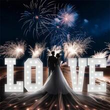 3FT Marquee Light Up Letters, Cool White Light Up Letters A-Z, Large Marquee Letters For Party Decorations, Marry Me Light Up Letters, Birthday Party Marquee Letters For Decor, Wedding Decor