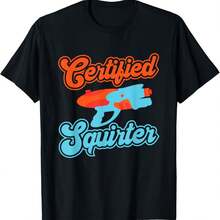Soaker Certified Squirter Squirt Blaster Water Soaker Water T-Shirt - màu đen - Xem 1