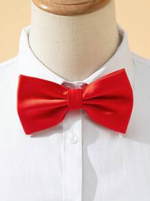 1 件男士缎面纯色领结，适合礼服衬衫、婚礼、商务、农历新年、派对庆祝男士领带 - 彩色 - 查看 4