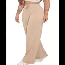 Sweatpants In Fleece Boutique Fashion - Comfort, Style And Sophistication! - 卡其色 - 查看 1