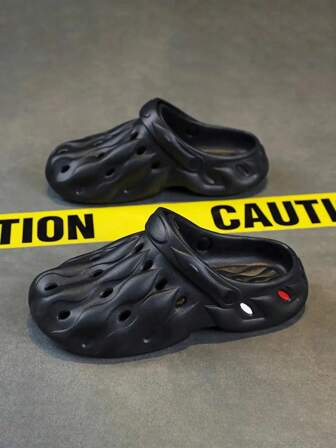 2024 男士新款白色软底防滑休闲户外拖鞋