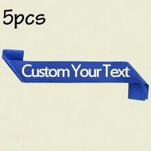 1/2/5/10/20/40 pezzi Nastro di raso personalizzato con testo, fascia con citazione personalizzata, fascia di compleanno personalizzabile, fascia per addio al nubilato/celibato personalizzabile, lunghezza: 160cm/63in, larghezza: 9,5cm/3,74in, 6 stili: nastro rosa/nero/bianco/blu/oro/viola, fascia "Bride To Be", adatta per lui/lei, multifunzionale, decorativa, riutilizzabile, traspirante, adorabile, di alta qualità, carina, colorata, moderna, morbida, personalizzata, unica, regalo ideale per lui/lei