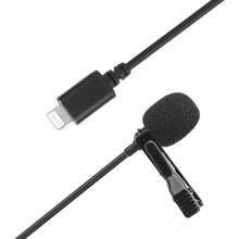 High Quality Lavalier Microphone For IPhone And IPad Cell Phones - Black - View 5