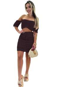 Women Two-Piece Outfits - màu đen - Xem 1