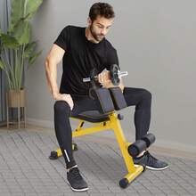 InSyoForeverEC Other Waist & Abdominal Boards, Fitness Benches - Negro+Amarillo - Ver 2