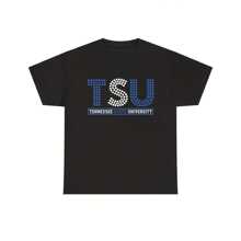 Tennessee State Unrsity Tee - TSU Blue And White T-Shirt For The Pretty Kitties - TSU HBCU Zeta  T-Shirts - Sorority Gifts - Black - View 1