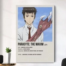 Framed-Anime Album Poster,The Maxim Anime Hanging Painting Action Horror Science Fiction Theme Decorative Canvas High Quality,For New Year, Valentinc'S Day, Living Room, Bathroom, Bedroom, Kitchen The Perfect Gift For Anime Lovers, A Valentine's Day Gift