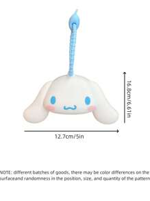 Sanrio 1/2 pezzi Accessori per borsa da viaggio a forma di personaggio Ciao Kitty Kawaii in silicone, per Kuromi My Melody Cinnamoroll Pompom Purin e Pochacco - Design durevole, resistente all'acqua e facile da pulire