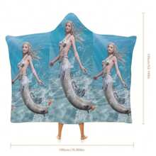 1 pièce Serviette de plage à capuche extra large, surdimensionnée, super absorbante, couverture de plage anti-sable, serviette de plage en fibre super fine, indispensable pour l'été, coupe-vent, écran solaire, plage, fête, séchage en voyage, camping, accessoires de plage, cadeau essentiel de vacances