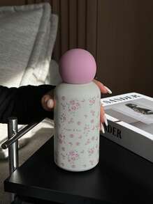 1 件 350ml 粉色花朵和蝴蝶 316 不锈钢双层隔热杯、平底杯、咖啡杯、水瓶、户外饮料杯、真空瓶、独特茶杯盖设计，适用于户外、办公室、家庭、学校、汽车、生日礼物、节日礼物、母亲节礼物、父亲节礼物、返校礼物、情人节礼物返校礼物 - 彩色 - 查看 10