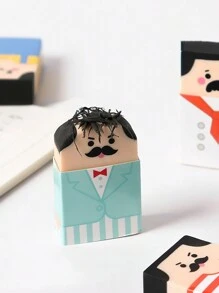 4pcs Cartoon Figure Graphic Eraser, Cartoon Cute Pencil Eraser For School Student Back To School