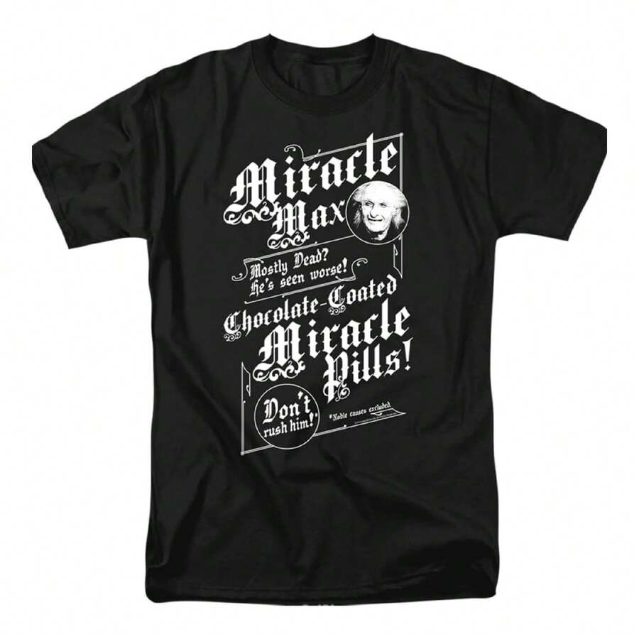 Popfunk Princess Bride Miracle Max Unisex Adult T Shirt - Black - View 1
