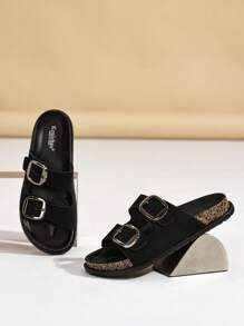 Dép mùa hè sang trọng dành cho nữ, dép bệt thoải mái, giày đi biển ngoài trời, dép đa năng - màu đen - Xem 7