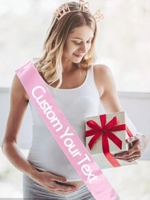 1/2/5/10/20/40 pezzi Nastro di raso personalizzato con testo, fascia con citazione personalizzata, fascia di compleanno personalizzabile, fascia per addio al nubilato/celibato personalizzabile, lunghezza: 160cm/63in, larghezza: 9,5cm/3,74in, 6 stili: nastro rosa/nero/bianco/blu/oro/viola, fascia "Bride To Be", adatta per lui/lei, multifunzionale, decorativa, riutilizzabile, traspirante, adorabile, di alta qualità, carina, colorata, moderna, morbida, personalizzata, unica, regalo ideale per lui/lei