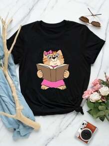 Lovers T-Shirts I Read Banned Books - Book Lovers Breaking Rules Censored - For Women - Black - View 1