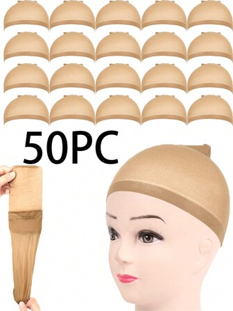 批发假发帽、丝袜帽、封闭式发网假发帽、假发弹力尼龙假发帽、男女假发帽多种规格供您选择