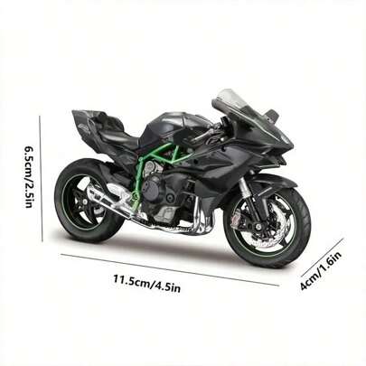Modelo de motocicleta de aleación Kawasaki HR2 2025 nuevo - Juguete de motocicleta - Motocicleta de juguete para niños - Regalo de cumpleaños - Regalo de Pascua - Regalo de fiestas - Regalo perfecto - Regalo, Regreso a la escuela