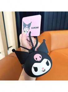 Sanrio 1/2 pezzi Accessori per borsa da viaggio a forma di personaggio Ciao Kitty Kawaii in silicone, per Kuromi My Melody Cinnamoroll Pompom Purin e Pochacco - Design durevole, resistente all'acqua e facile da pulire