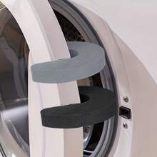 Conjunto de Suporte de Ventilação de Máquina de Lavar com Toque Suave Anti-Pinça, Batente de Porta de Plástico, Sem Necessidade de Bateria