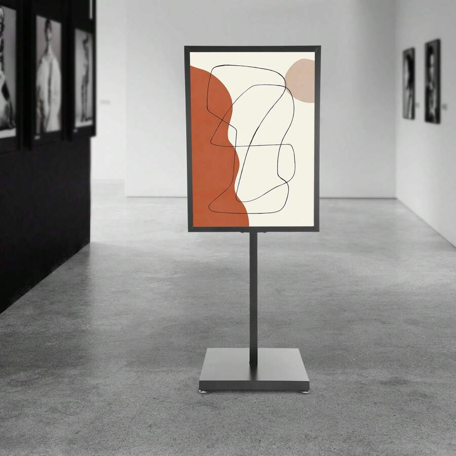 YUNRUX Customer Stopper A1 Poster Stand Advertising Board Advertising Medium Sidewalk Display Poster Customer Stopper Iron Advertising Board Display Restaurant Bar Poster Stand 176CM