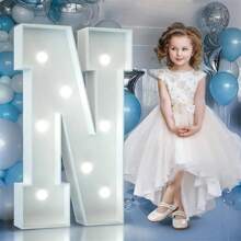 3FT Marquee Light Up Letters, Cool White Light Up Letters A-Z, Large Marquee Letters For Party Decorations, Marry Me Light Up Letters, Birthday Party Marquee Letters For Decor, Wedding Decor