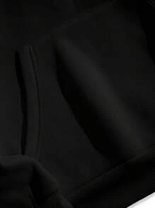 Sudadera con capucha divertida con electrocardiograma y frecuencia cardíaca del conductor de acrobacias en scooter - Negro - Ver 3