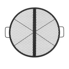 Outdoor Fire Pit Cooking Grill Grate, X-Marks Fire Pit Grill Cooking Grate, Outdoor Campfire BBQ Grill, Heavy Duty Steel Campfire BBQ Grill Grid, Portable Camping Cookware With Handle - Foldable-Diameter 36 inches - 查看 1