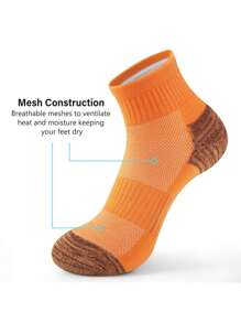 10 Pairs Women's Pull Tab Athletic Socks, Ankle Socks, Thick Padded Running Hiking Low-Cut Socks, Best Gift For Athletes - Multicolor - View 3