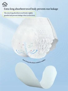 16pccs, Sanitary Napkins, Menstrual Pants, Night Underwear Sanitary Napkins, Soft And Skin-Friendly, Super Breathable Physiological Underwear Sanitary Napkins, Absorbent Underwear, Physiological Pants Menstrual Pants