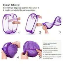Multipurpose Organizer Basket Large Laundry Bag Organizer Basket - 彩色 - 查看 6
