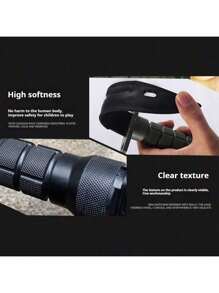 1 pieza Cuchillo de plástico suave para cosplay, material ABS seguro que no lastima, perfecto para fiestas, cumpleaños y como regalo