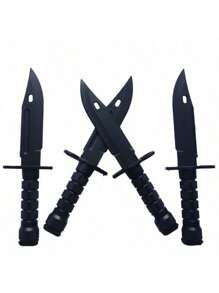 1 pieza Cuchillo de plástico suave para cosplay, material ABS seguro que no lastima, perfecto para fiestas, cumpleaños y como regalo