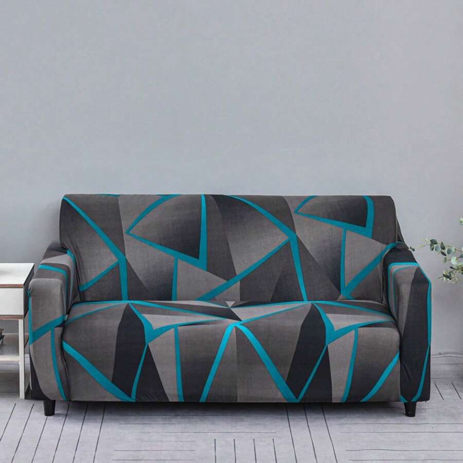 弹力印花沙发套，可清洗，适合客厅、卧室、办公室装饰 - 四季皆宜 - 彩色 - 查看 1