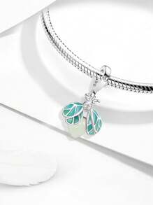 1 PC 925 Sterling Silver Blue Star And Moon Series Valentine's Day Bead Pendant Charm Suitable For Bracelets DIY Women's Jewelry