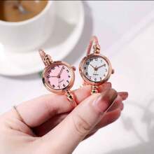1 Piece Classic And Elegant Women's Wristwatch - 黑色 - 查看 2