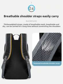 可折叠皮背包登山包超轻防水休闲运动轻便户外旅行背包大小可选皮包夏季夏包春假度假男士包包双肩包旅行必备大包春假步入春天沙滩包旅行包 - 彩色 - 查看 8