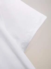 Conjunto deportivo casual para hombres, camiseta de manga corta cuello redondo con estampado de letras y pantalones cortos con elástico en la cintura y bolsillo, de tejido de punto