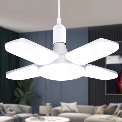 Lâmpada Led 110v e 220v Pétalas Dobrável Ajustável 60W Forte Decoração Pronta Entrega