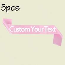 1/2/5/10/20/40 pezzi Nastro di raso personalizzato con testo, fascia con citazione personalizzata, fascia di compleanno personalizzabile, fascia per addio al nubilato/celibato personalizzabile, lunghezza: 160cm/63in, larghezza: 9,5cm/3,74in, 6 stili: nastro rosa/nero/bianco/blu/oro/viola, fascia "Bride To Be", adatta per lui/lei, multifunzionale, decorativa, riutilizzabile, traspirante, adorabile, di alta qualità, carina, colorata, moderna, morbida, personalizzata, unica, regalo ideale per lui/lei