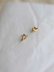 1 Pair Minimalist & Elegant S925 Sterling Silver Heart Shape Zirconia Stone Small Stud Earrings, Daily Wear Or Gift For Women On Festivals, Anniversaries