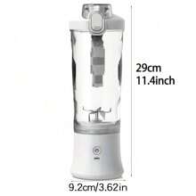 20oz Portable Blender For Smoothies And Shakes - Multifunctional Personal Juice Blender, Mini Electric Juicer Cup With USB Charging, Rechargeable Battery, 6 Stainless Steel Blades, Easy Clean, Non-Slip - 0.6L Capacity - Nhiều màu - Xem 5